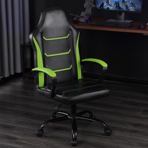 Adjustable Height Swivel PU Leather Gaming Chair with Executive Wheels Video Office Desk Chair with Arms - Product Image 6
