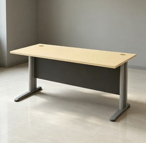 Table de conférence rectangulaire AY Office System, pieds en métal, design moderne en mélamine stratifiée, bureau durable, mobilier de bureau, maison - Product Image 1