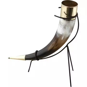 Corne de buffle noire vintage artisanale, thème Viking Thor Dark World, pour barman, accessoire de bar écologique, support CRAFT - Product Image 5