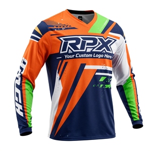 Maillot de motocross RPX avec logo personnalisé, manches longues, polyester, séchage rapide, vêtements de course toutes saisons, vêtements de course automobile, maillot de motocross - Product Image 3