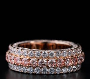 Anillo de Hombre de Plata de Ley 925 Personalizado con Moissanita Helada, Estilo Hip Hop, Precio de Fábrica al por Mayor, Elegante Anillo de Eternidad para Compromiso - Product Image 2