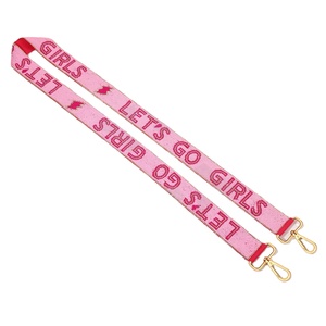 Correas de Bolso Personalizadas con Cuentas de Cristal Hechas a Mano 'Hook Em Horns' de Let's Go Girls, Accesorio de Moda con Cuentas y Logotipo Personalizado - Product Image 1