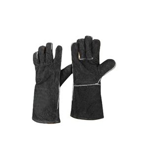Premium Cowhide Split Leather Welding <b>Gloves</b> <b>Long</b> Sleeve Hand Protection for Welders Anti Smash Safety Feature - Product Image 4