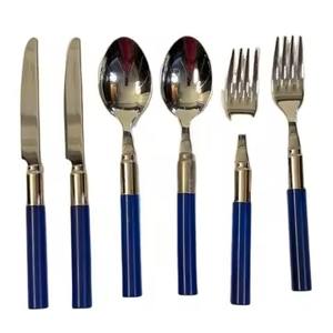 Ensemble de couverts de luxe en acier inoxydable poli pour buffet – Cuillère, fourchette, couteau – Collection repas - Product Image 6