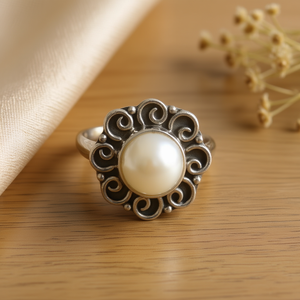 Bague en perle de créateur 3,0 grammes - Product Image 3