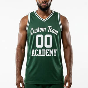 Custom Basketball Jersey Set Breathable Mesh Sports Uniform With Custom Logo Team Wear Manufacturer - Product Image 1