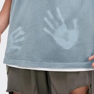 Camiseta de Punto Casual de Manga Corta para Hombre, Talla Grande, 180 Gramos, Diseño Liso con Opción de Impresión - Product Image 1