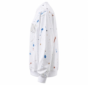 เสื้อสเวตเชิ้ตคอกลมสีขาว พิมพ์ลาย ทรงปกติ สำหรับผู้ชาย สวมใส่สบายๆ ในฤดูใบไม้ร่วง ผลิตจากผ้าฝ้ายถัก 100% - Product Image 3
