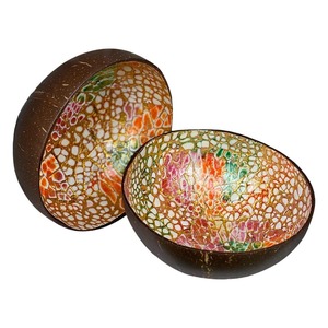 Customized <b>Coconut</b> <b>Bowl</b> Cute Design Lacquer Sustainable Decorative <b>Bowls</b> for Kitchen Use Handicraft - Product Image 3