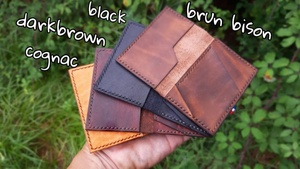 กระเป๋าสตางค์หนังแท้วินเทจแบบเปิดยาวมีสีและโลโก้ที่กำหนดเอง LCR-0053ป้องกัน RFID - Product Image 3