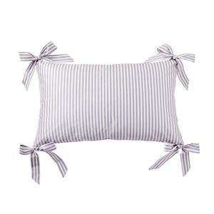 Cravates et housses de coussin décoratives rayées en coton tissé 100% |   Housse de coussin de canapé personnalisable de style américain |   Artisanat fait main pour la maison - Product Image 3