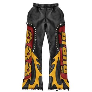 Pull à capuche noir de qualité supérieure Ensemble de survêtement coupe-vent pour l'hiver avec logo personnalisé motif uni grande taille - Product Image 6