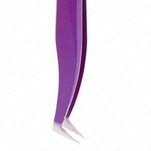 High Quality Purple Stainless Steel Eyelash Extension Tweezers Set Volume Precision Lash <b>Tools</b> Professional Beauty Kit - Product Image 3