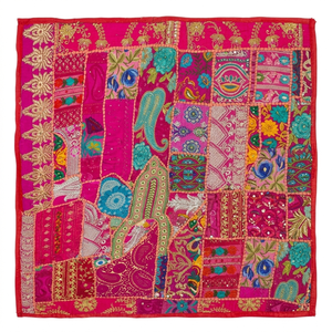 Tissu recyclé patchwork pour la décoration intérieure, vente en gros, rouleaux de textiles durables et recyclés, fournisseur de matériaux écologiques pour ameublement et artisanat - Product Image 1