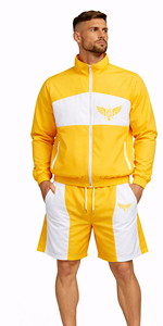 Ensemble de survêtement personnalisé pour homme, veste zippée et short, vêtements de sport, logo personnalisé, tenue athlétique, coupe-vent décontracté, ensemble 2 pièces - Product Image 2