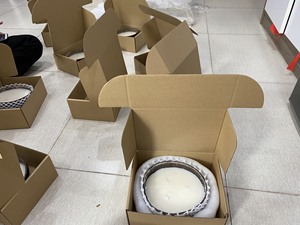 Bol à bougie chauffe-plat en coquille de noix de coco fait main, écologique et de haute qualité, pour la décoration et l'aromathérapie domestique, parfum personnalisé, bleu - Product Image 5