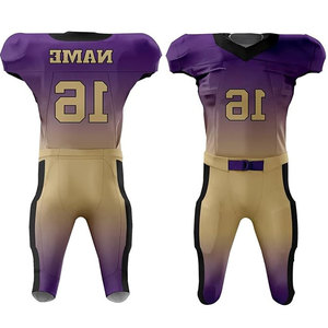 Unisex Uniform Sports Rugby Wear Sublimation Printing Moisture Wicking Wholesale <b>Compression</b> American Football Uniform Printed - Product Image 4