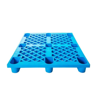 Palette en plastique légère et empilable ZNPP020 HDPE à 4 entrées pour la manutention, le stockage et le transport de marchandises industrielles