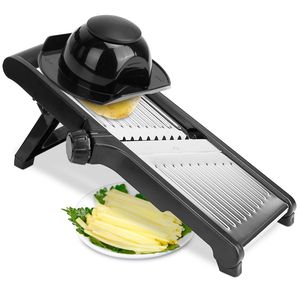 Affettatrice Mandolina in Acciaio Inox, Taglia Verdure e Frutta, Grattugia e Pelapatate per Uso Domestico in Cucina - Product Image 1