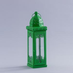 Stainless Steel Lantern With Glass Panels And Perforated <b>Top</b> For Home Decoration - Product Image 3