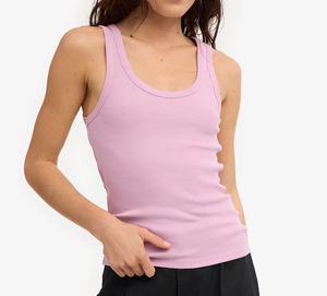 Camisetas de Tirantes Deportivas Casuales de Verano para Mujer, Tallas Grandes, de Algodón y Elastano, de Secado Rápido, con Encaje, Ropa Deportiva Personalizada al por Mayor - Product Image 3