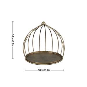 Jaula de pájaros colgante de latón para banquetes, decoración de mesa de postres y bandeja para servir cupcakes - Product Image 4