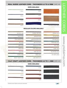 Cordon en cuir imprimé en daim véritable cousu à la machine PSDS - Product Image 6