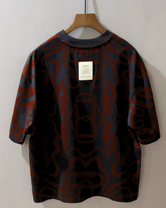 Premium Men Oversized Graphic T-shirt <b>Abstract</b> Print Streetwear Shirt High Quality Cotton Casual Modern Loose Fit Fashion - Product Image 3