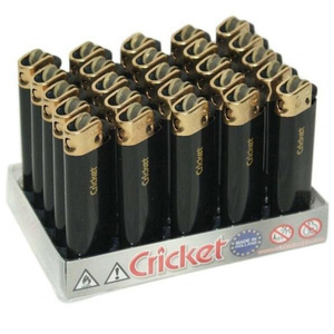 Colored Luxury Plastic Disposable Cricket <b>Lighter</b> Portable & Eco-Friendly 50 Pieces Per Tray - Product Image 3