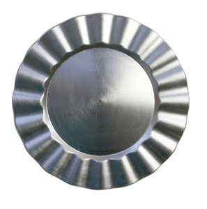 Plaque de chargeur argentée de forme ronde au design unique avec plaque de vitrine en métal en aluminium de la plus haute qualité sous la plaque d'Inde - Product Image 2