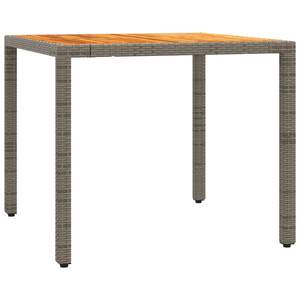 Conjunto de Bistro de Madera de Acacia Sólida con Ratán PE Gris y Muebles de Patio de Acero con Recubrimiento en Polvo - Product Image 4