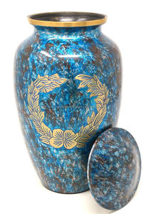 Handmade Unique Quality Metal Cremation Urn Wholesale Low Price for Human <b>Ashes</b> & Pet Caskets Quality Funeral Supplies - Product Image 5