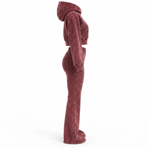 Conjunto de Sudadera con Estampado Gráfico Premium y Pantalones Deportivos Acampanados, Ropa Deportiva Personalizada de Moda Urbana para Hombre y Mujer - Product Image 2