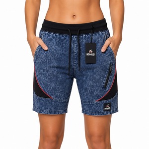 Shorts de Mujer con Lavado Ácido, Cintura Alta, Estilo Vintage, Casuales, para Verano, Ropa Urbana, Suaves, Cómodos, Corte Relajado, Prendas de Moda - Product Image 5