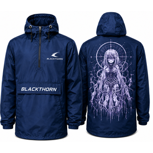 Chaqueta Anorak Cortavientos con Capucha y Forro de Microfelpa para Hombre, Personalizable con Logotipo, Impermeable por Delante - Product Image 5