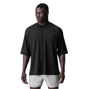 Camiseta de Punto Estampada Holgada para Hombre, Diseño de Marca, Nuevo Estilo, Alta Calidad, 100% Algodón, Secado Rápido, Manga Corta, Venta al Por Mayor - Product Image 1