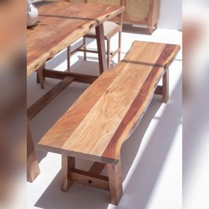 ม้านั่งไม้แวนดานา ฟอลคอน นิมบัส ดาร์ก อะคาเซีย สำหรับการนั่งที่ทันสมัยทั้งภายในและภายนอกอาคาร - Product Image 2