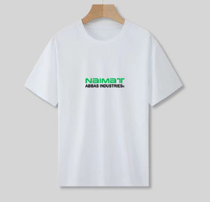 Camisetas de algodón de alta calidad para hombre, estampadas, lisas, informales, de cuello redondo, manga corta, transpirables. - Product Image 2