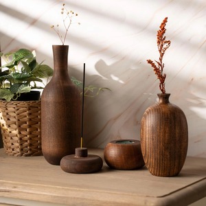 Minimalist <b>Vase</b> <b>Sets</b> Flower <b>Vase</b> New Home Gift Handmade Wooden Home Decor Closing Gift for Buyers First Home Gift Realtor Gift - Product Image 1