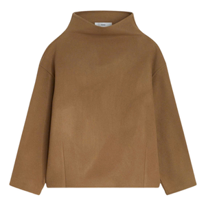 Sweat-shirt à capuche col montant avec logo personnalisé Sweat-shirt de rue en coton polaire surdimensionné - Product Image 1