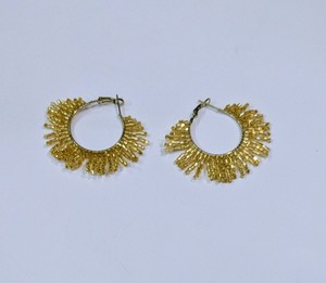 Pendientes de flecos con cuentas de semillas de diseño geométrico bohemio con diseño de flores multicolor, estilo bohemio, pendientes colgantes de moda. - Product Image 5