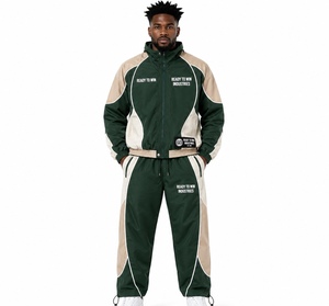 Conjunto Deportivo Ready To Win Industries, Verde Crema, Manga Larga con Cremallera, Transpirable, Poliéster, Unisex para Adultos, Otoño - Product Image 6