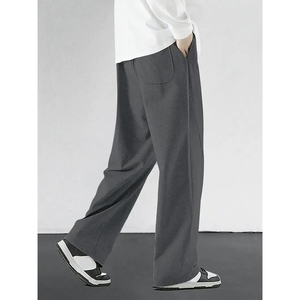 Pantalon de jogging cargo épais pour homme, multipoches, coupe ample, en molleton, style streetwear, en coton, personnalisable - Product Image 4