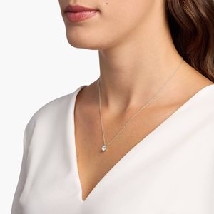 <b>Wire</b> <b>Basket</b> Lab-Grown Diamond Pendant In White Gold - Product Image 2