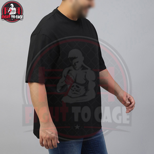 T-shirts pour hommes en coton 100% à col rond, couleur unie, grande taille, design tendance, confortables, à manches courtes, style streetwear noir - Product Image 3