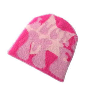 Winter <b>Wool</b>/Cotton <b>Beanie</b> <b>Hats</b> Soft Warm Fabric High Quality Customizable Comfortable Fit Jacquard Designed for Cold Weather - Product Image 3