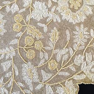 Handmade Luxury Customized Shape Fabric Table <b>Runner</b> <b>Green</b> Cream Embroidered Design Adjustable 5mm Thick Eco-Friendly Durable - Product Image 6