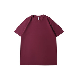 เสื้อยืดคอตตอน 100% หนัก 240gsm ดีไซน์ตามสั่ง MOQ ต่ำ สำหรับผู้ชาย สไตล์สตรีทแวร์ สีพื้นเรียบๆ  OEM ODM - Product Image 2