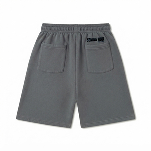 Shorts en molleton de coton décontractés pour hommes, style urbain, ultra doux - Product Image 2