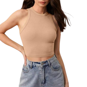 Débardeur OEM pour femme, léger, séchage rapide, vêtement de sport sans manches, pour entraînement, yoga et sport - Product Image 5